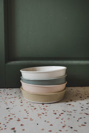 assiette creuse gris oxyde