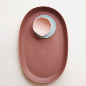 assiette à pain pavot bleu