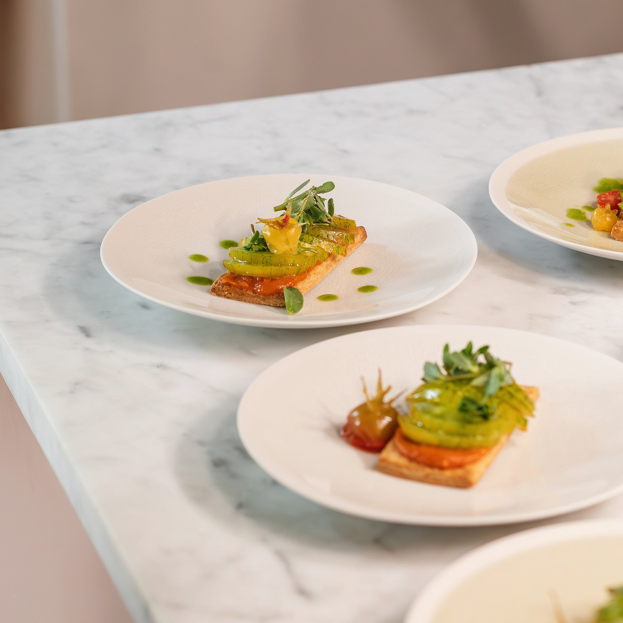 quartz dessert plate