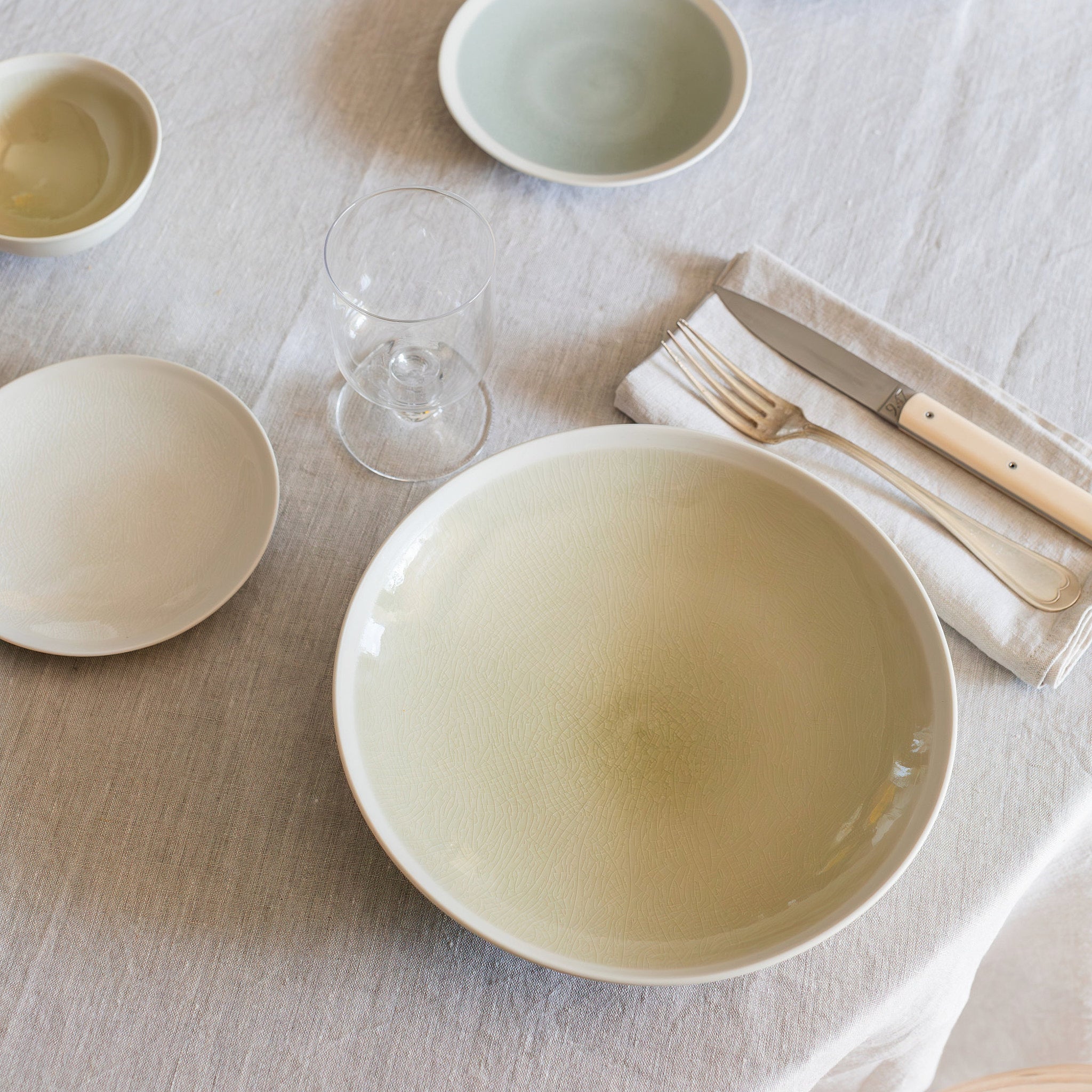 assiette creuse sauge