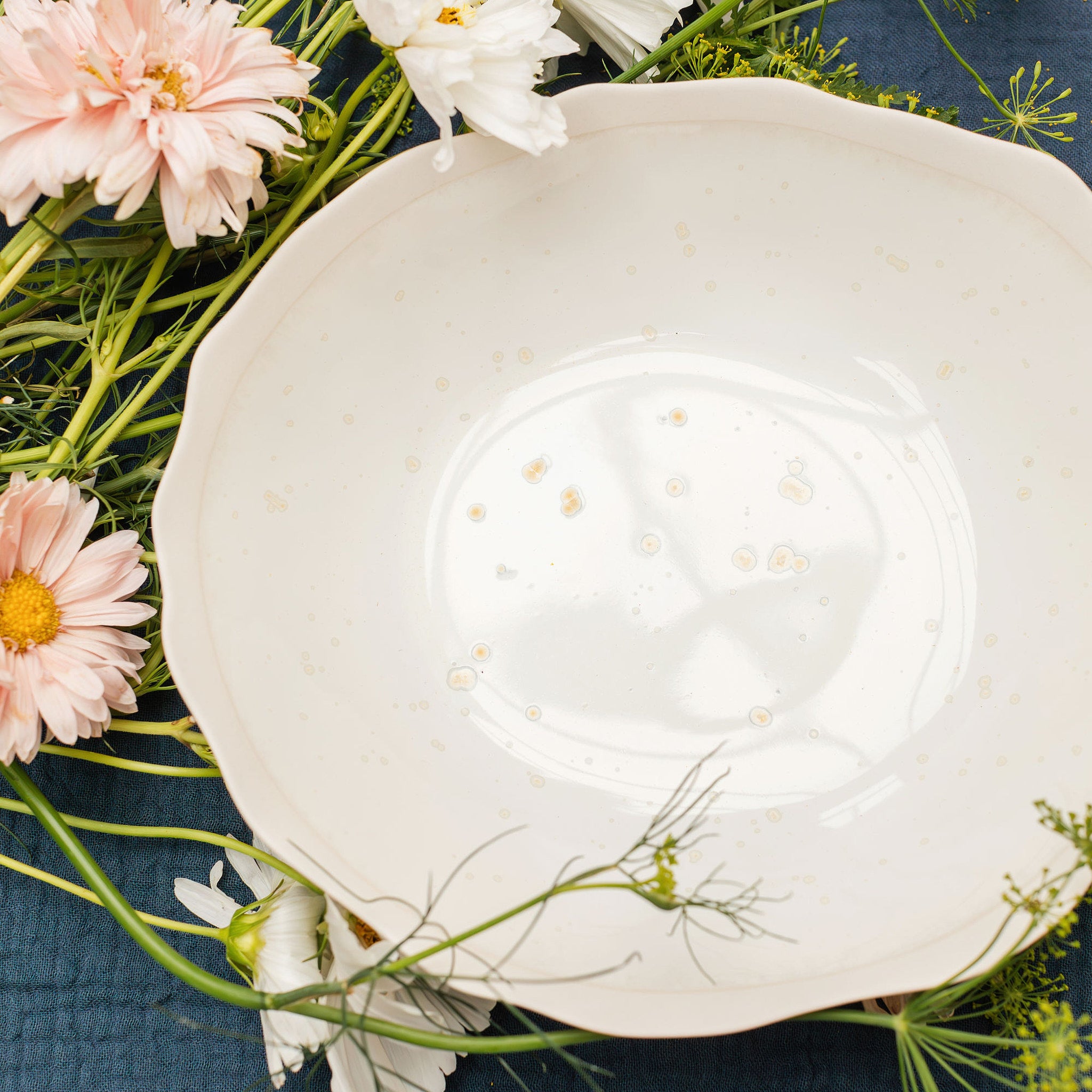 assiette creuse nacre