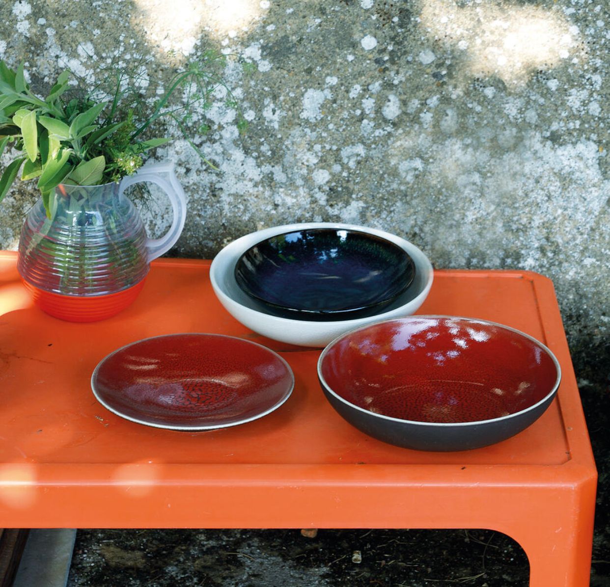 centre de table cerise