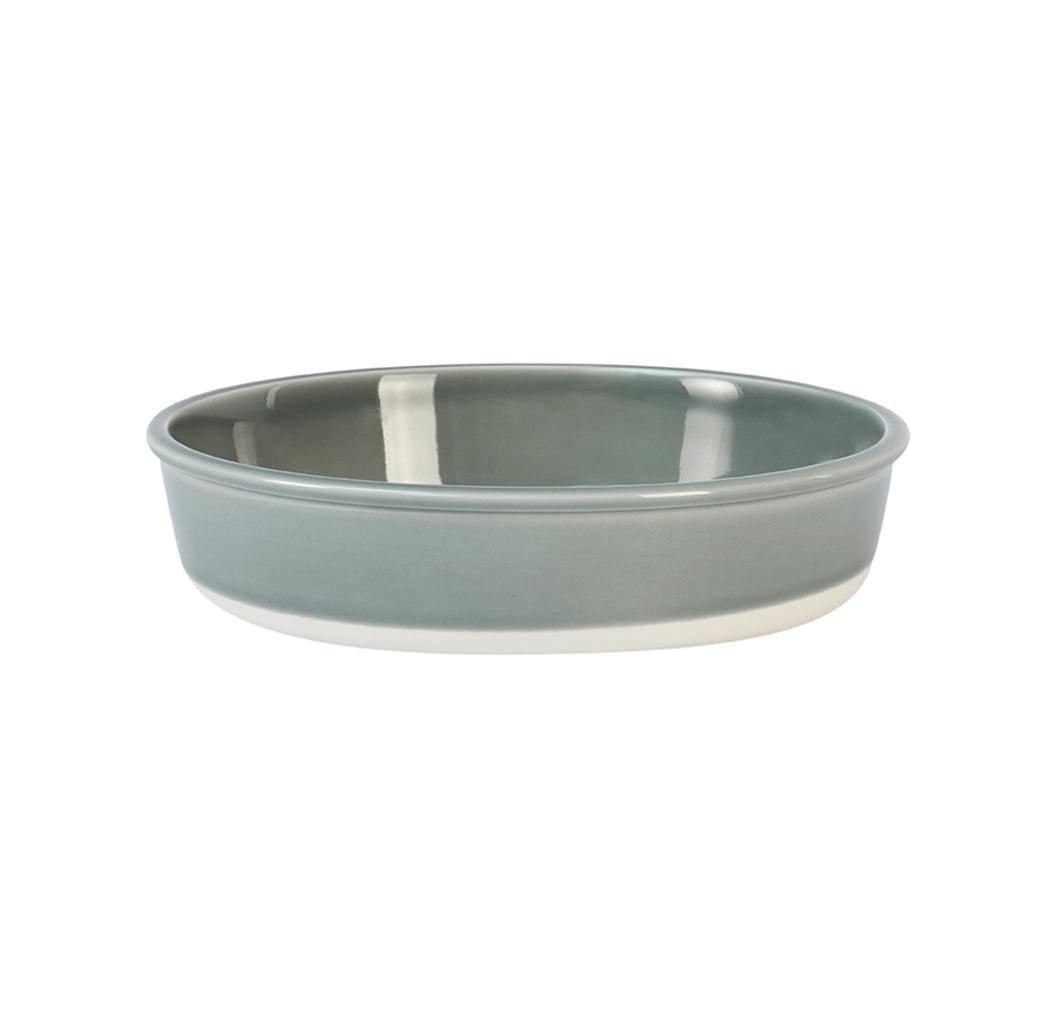 assiette creuse gris oxyde