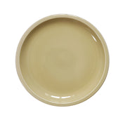 assiette plate vert argile