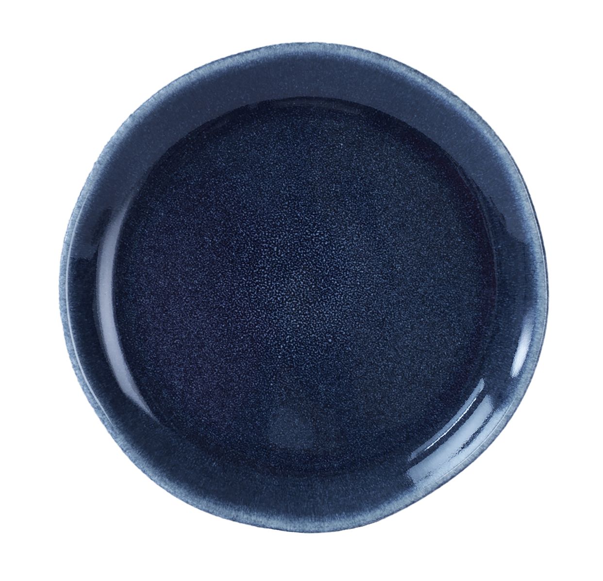 assiette plate bleu nuit