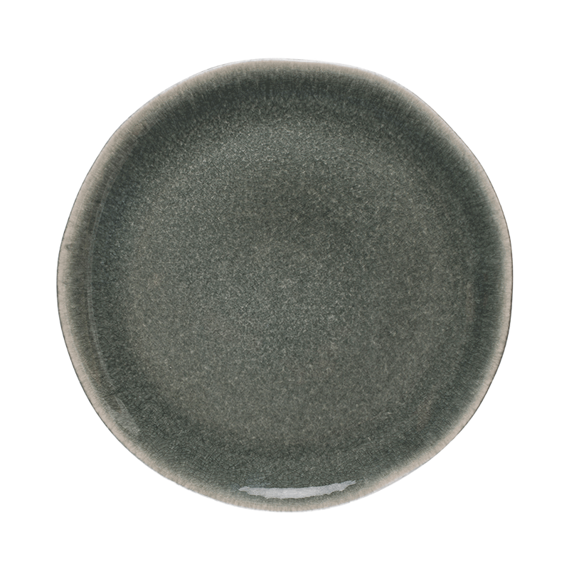 assiette plate orage uni