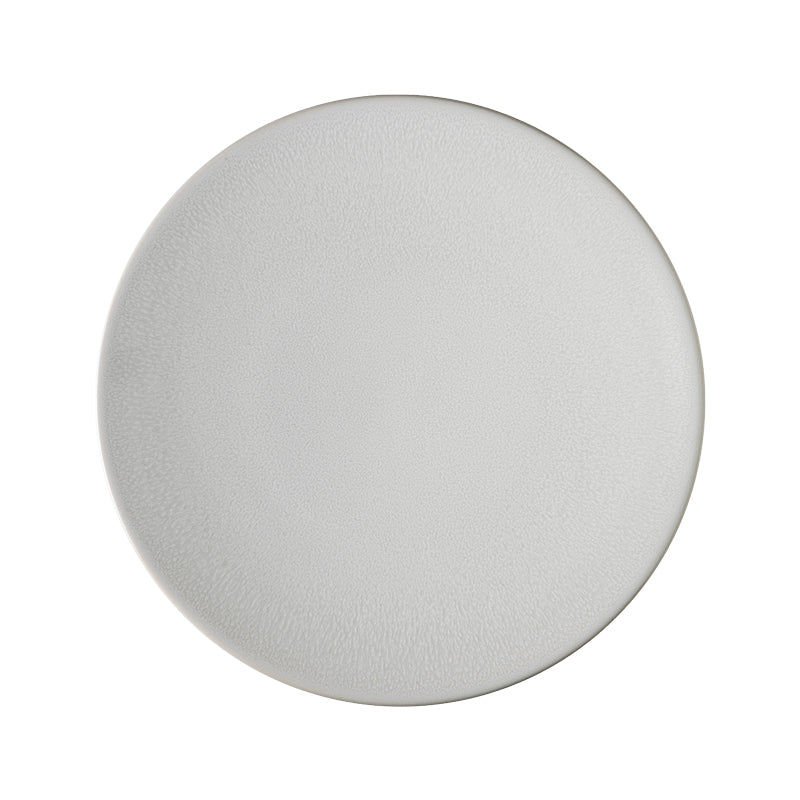 Schneeweiss flache Platte