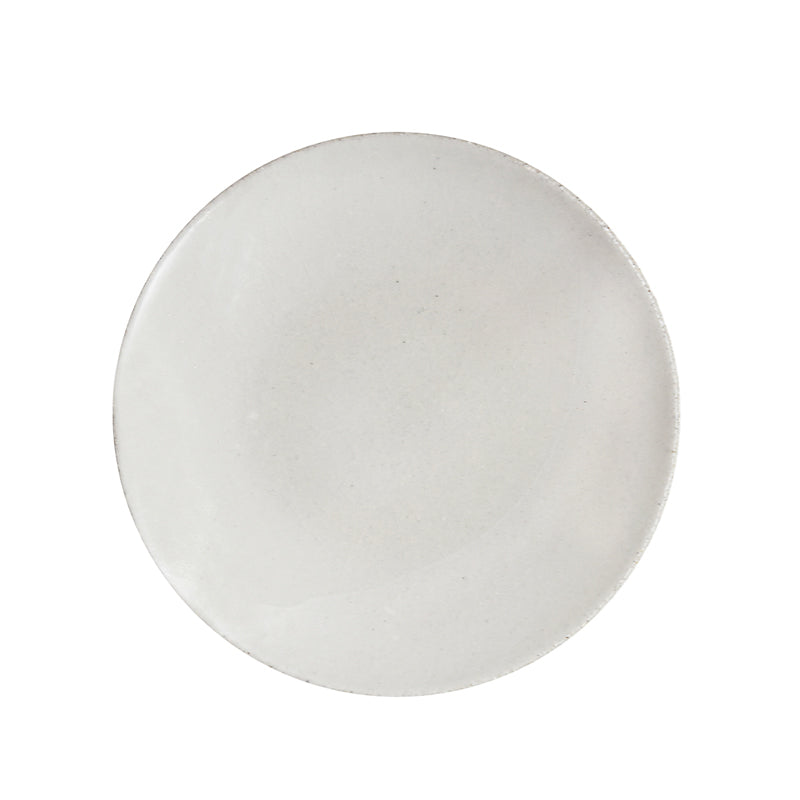 blanc round flat plate