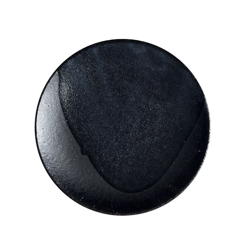 black round plate
