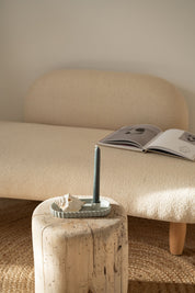 bougeoir aigue marine