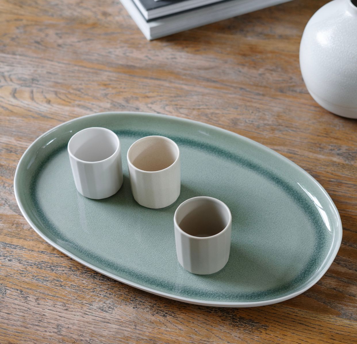 plateau ovale cachemire