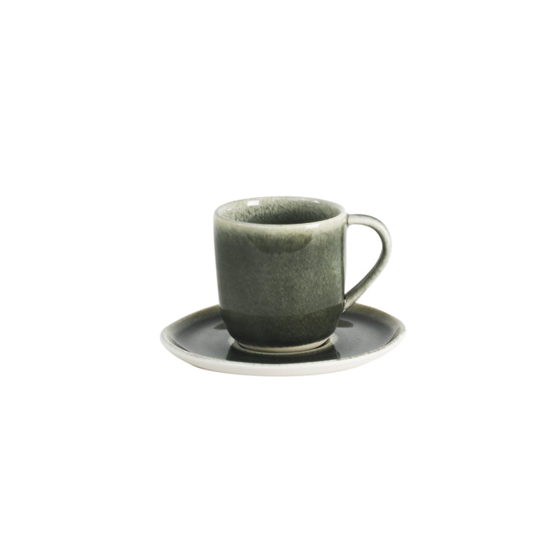 plain storm espresso cup & saucer