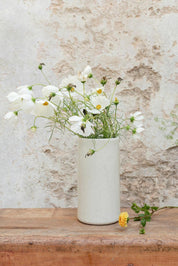 quartz craquelé handle vase