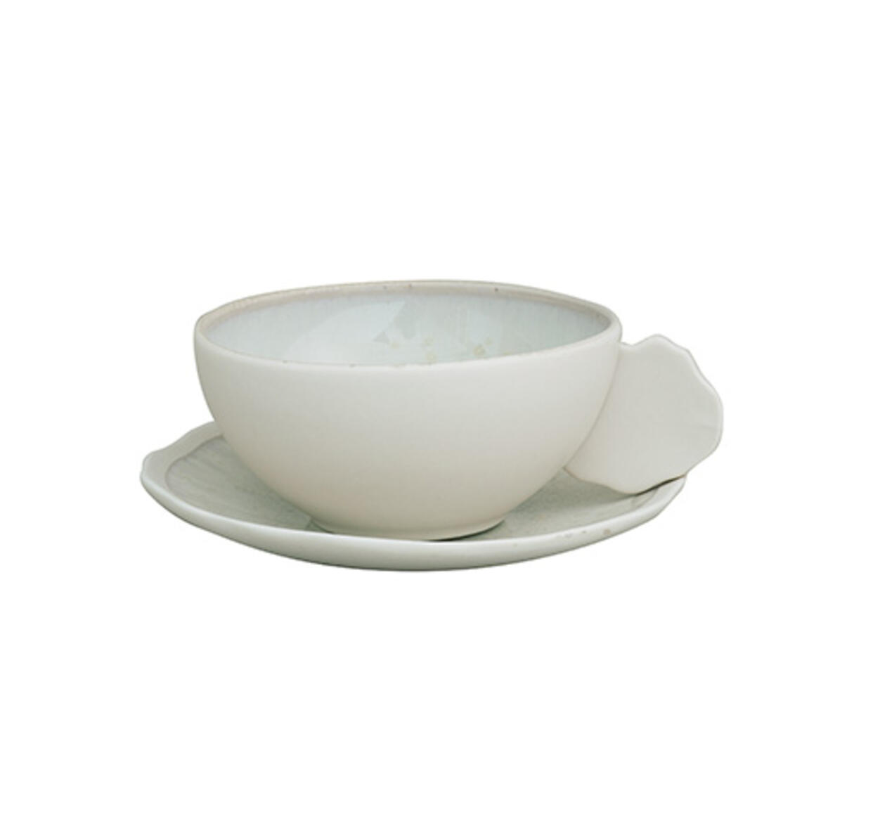 cup & saucer - s plume nacre ceramic manufacturer