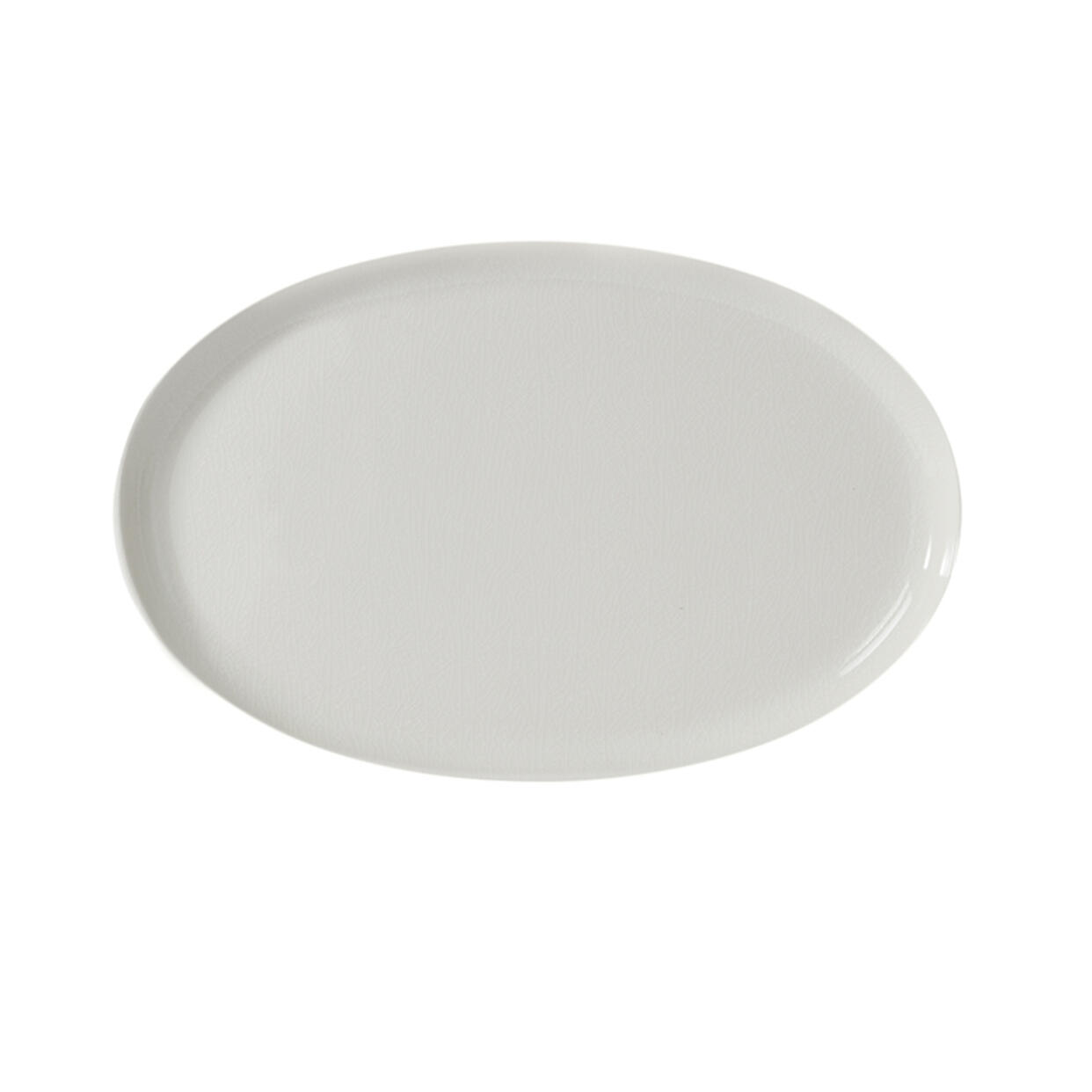 Oval tray Maguelone quartz high-end ceramic tableware