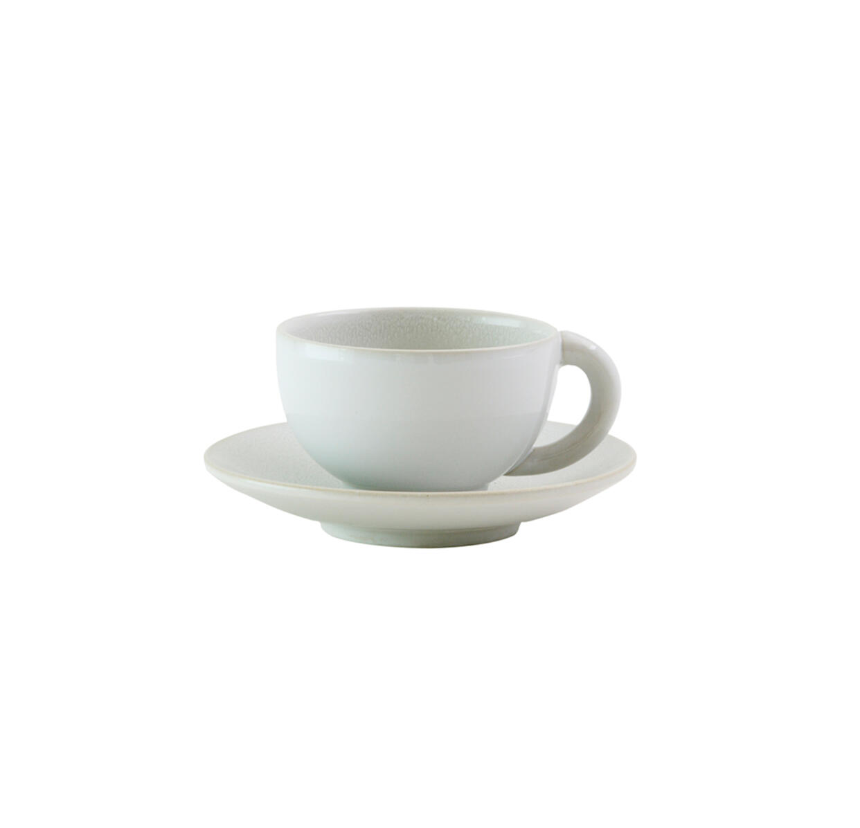 cup & saucer - m  tourron  neige ceramic manufacturer