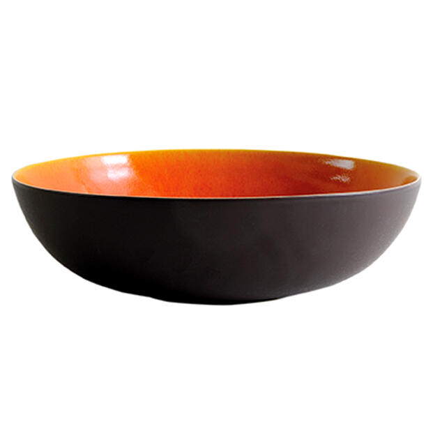 serve bowl tourron orange ceramic manufacturer