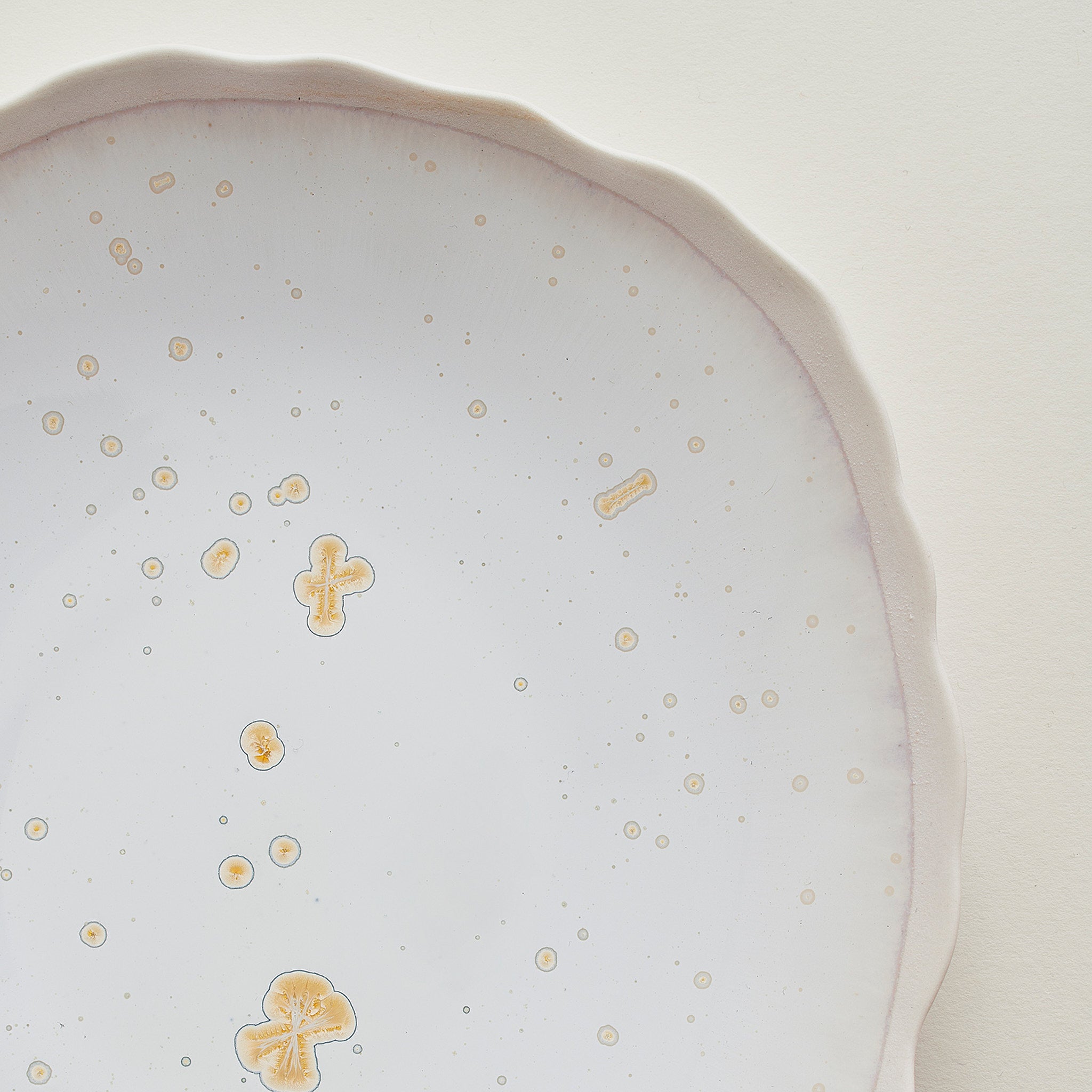 mother-of-pearl dessert plate