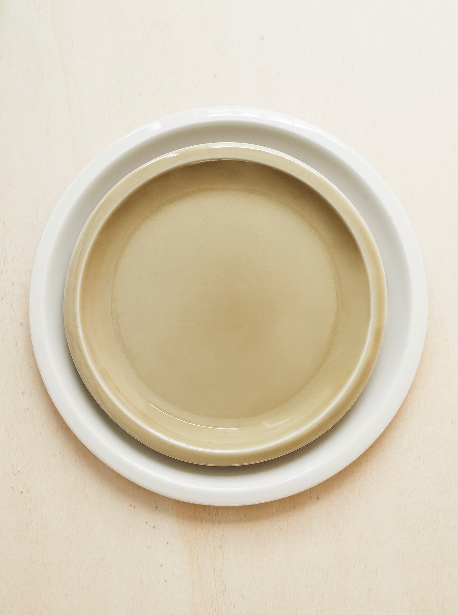 assiette de présentation craie