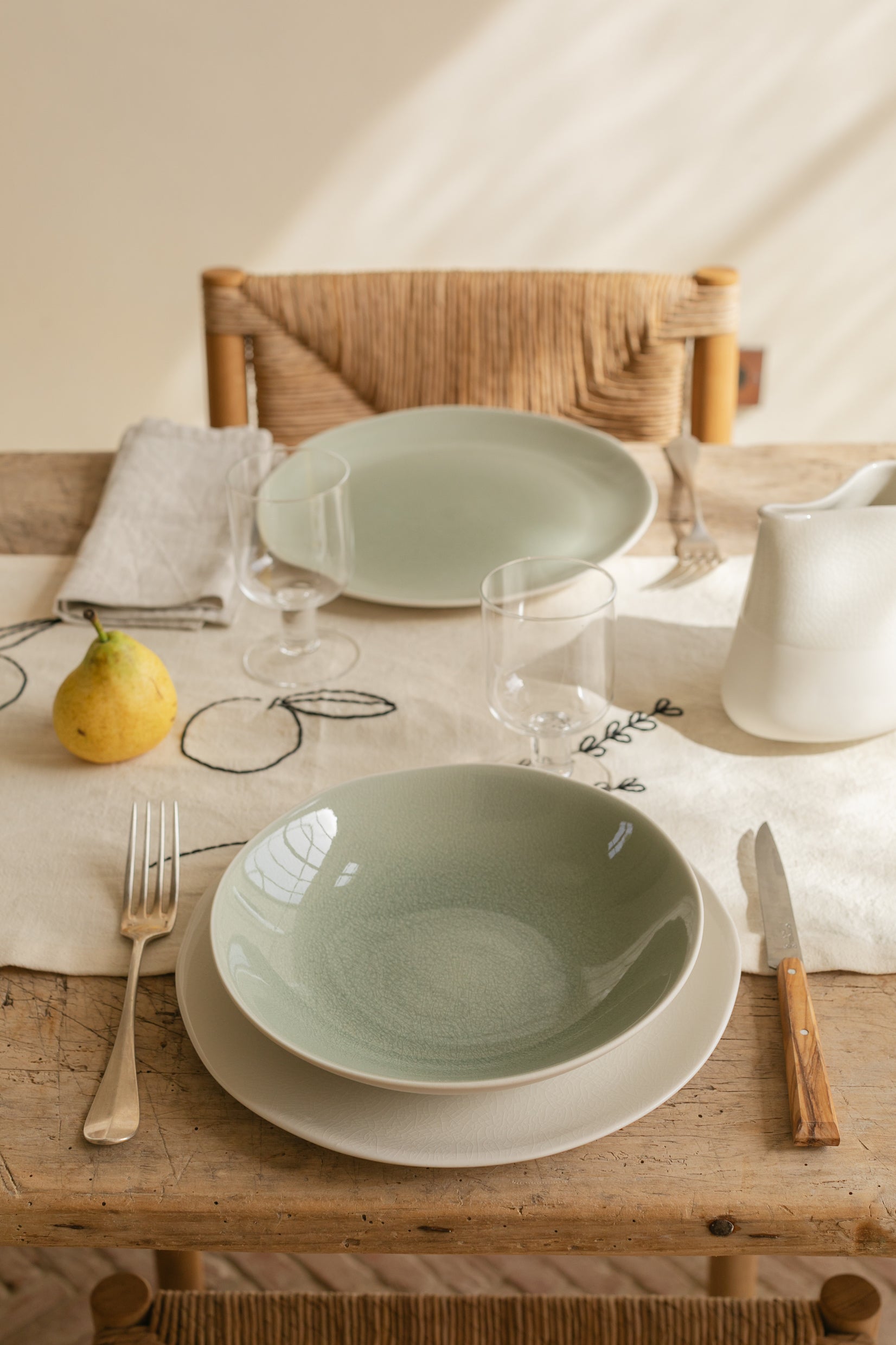 assiette plate cachemire