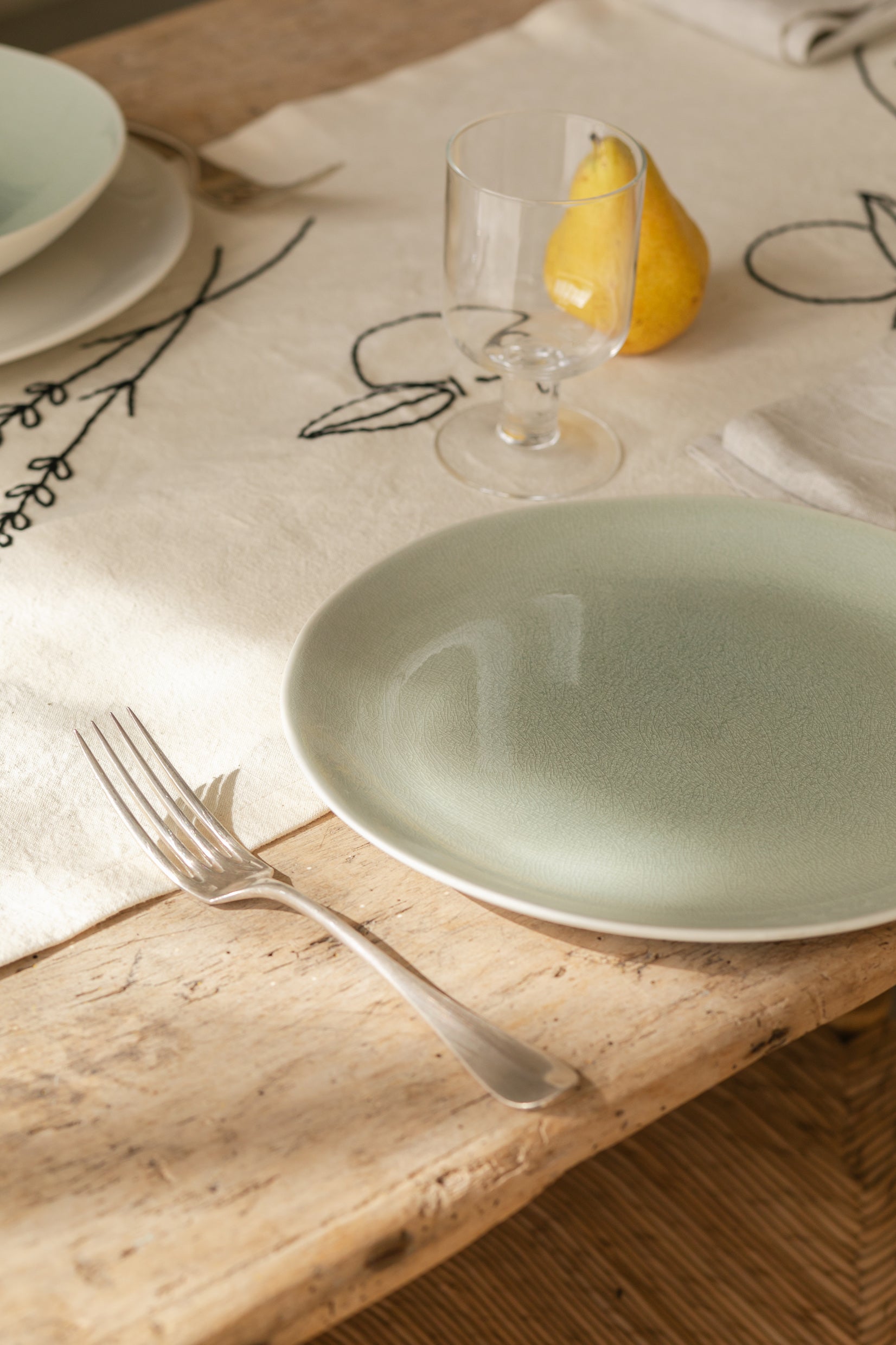 assiette plate cachemire