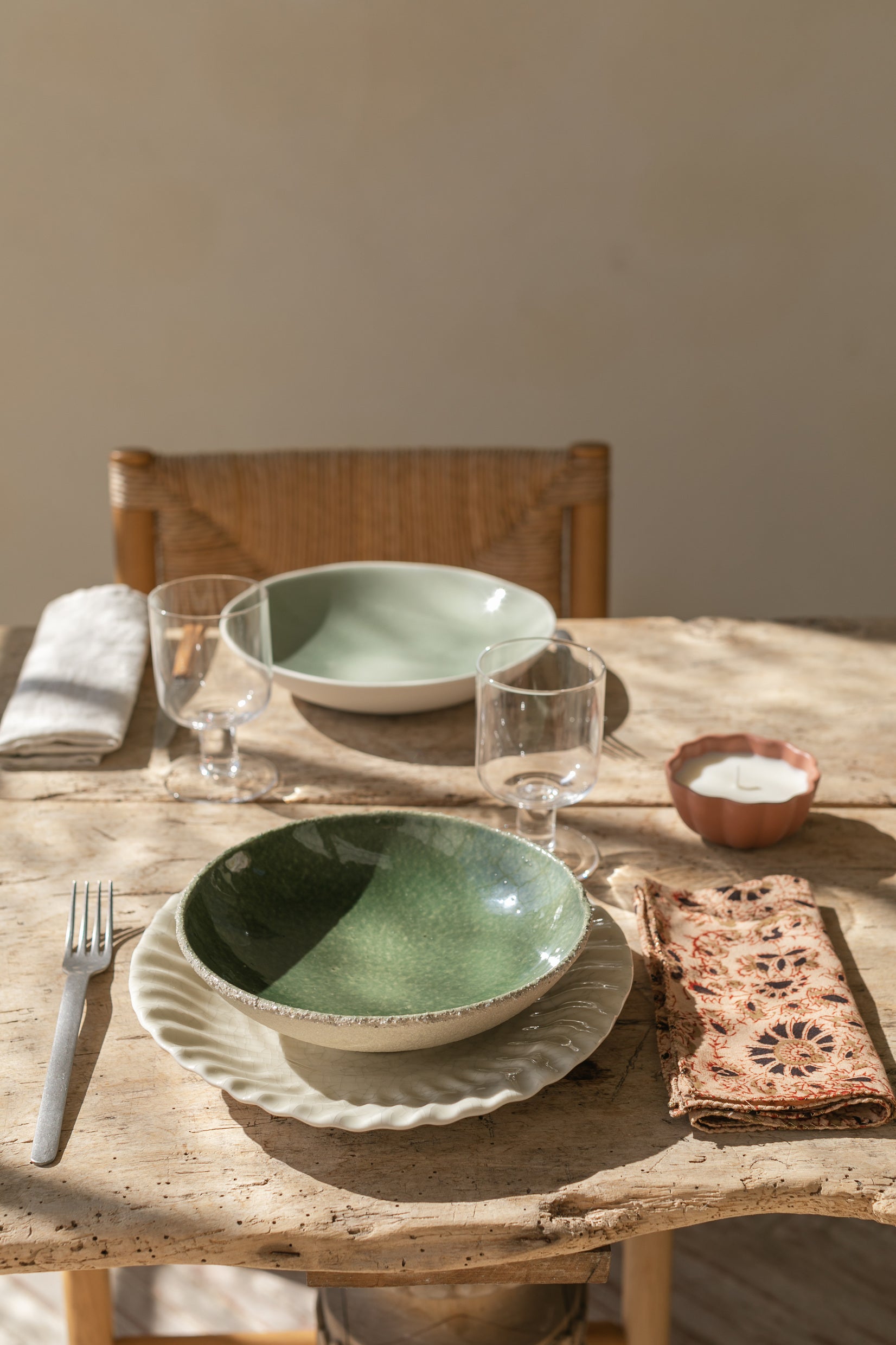 soup plate with thyme
