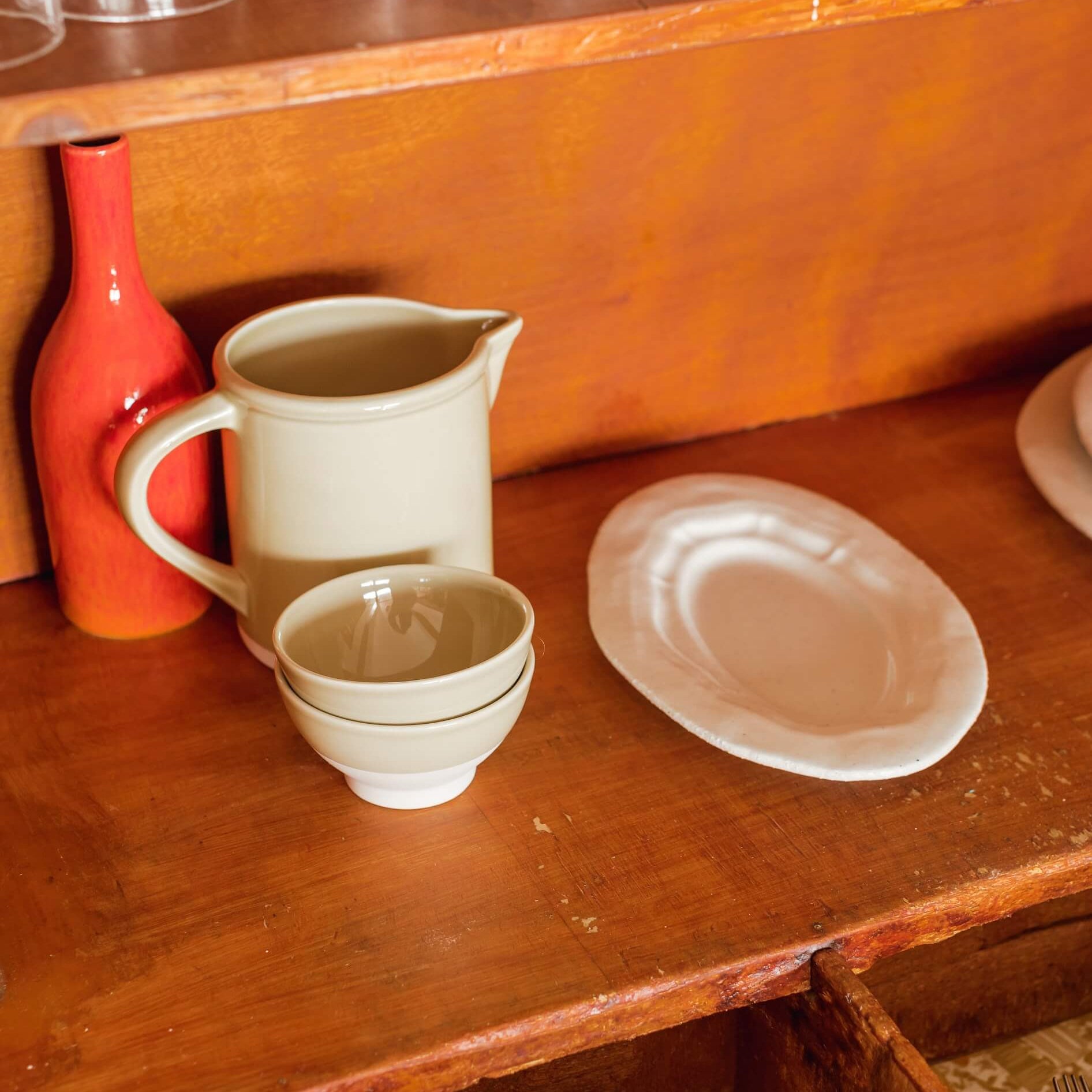 mini clay green bowl