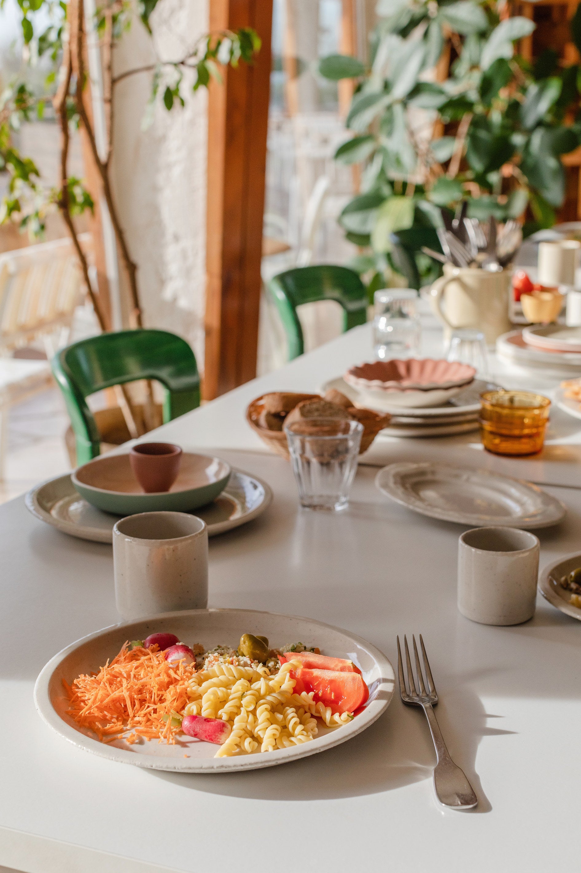 assiette plate sable brillant-Jars Céramistes