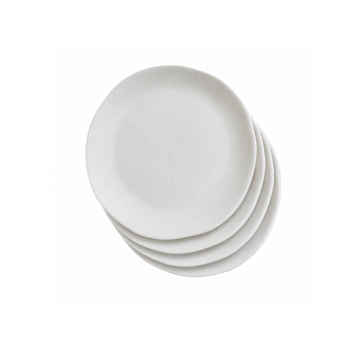 set de 4 assiettes à dessert quartz