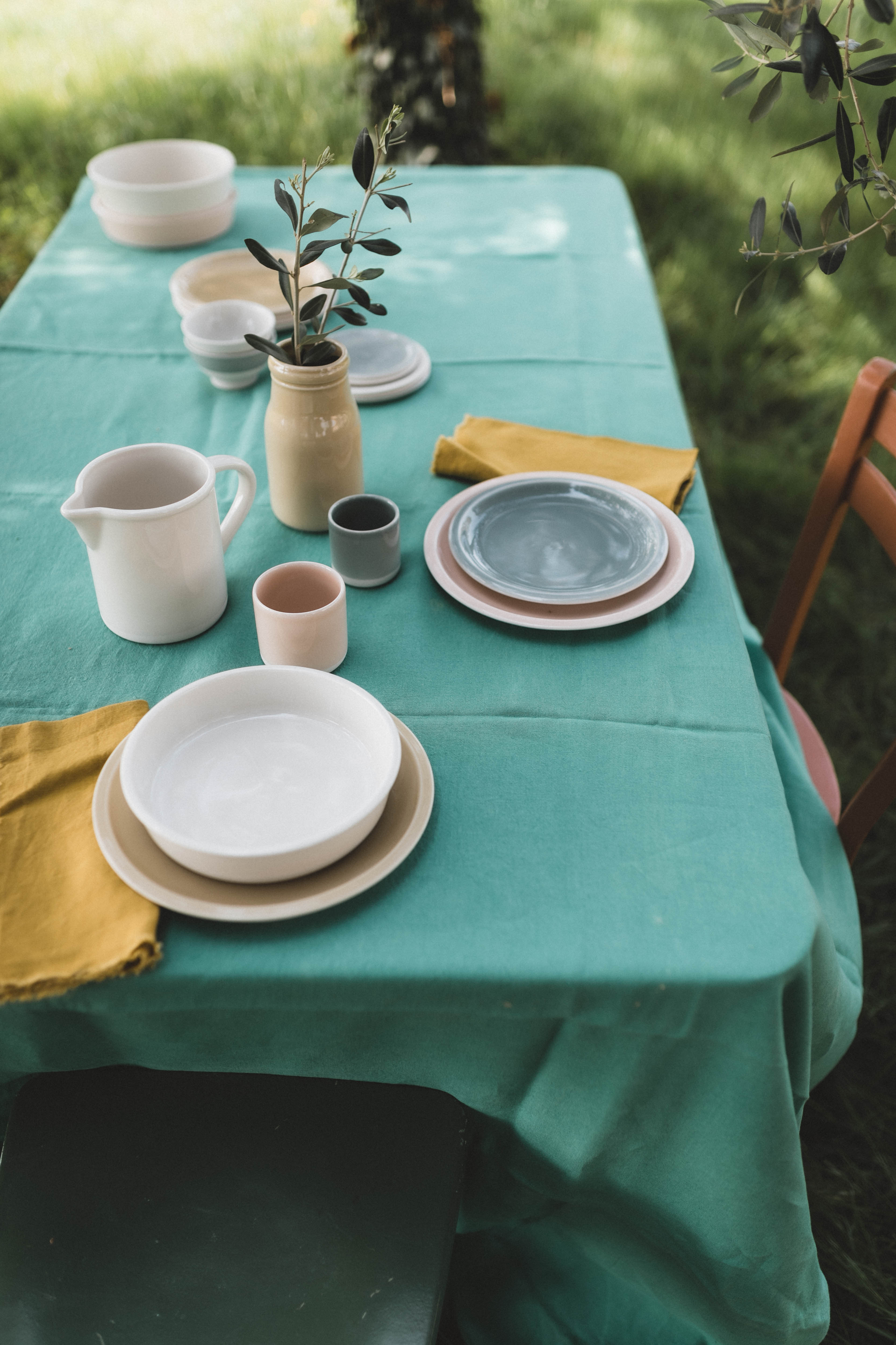 assiette creuse craie