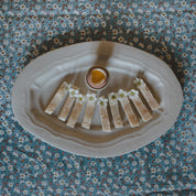 oval dish m sand matt
