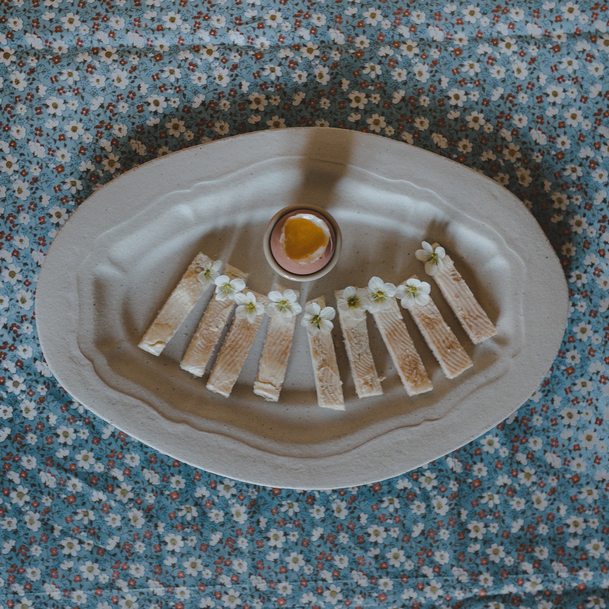 oval dish m sand matt