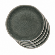set de 4 assiettes plate orage uni