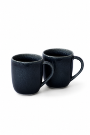 set de 2 mugs bleu nuit