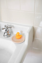 pink blotting soap dish