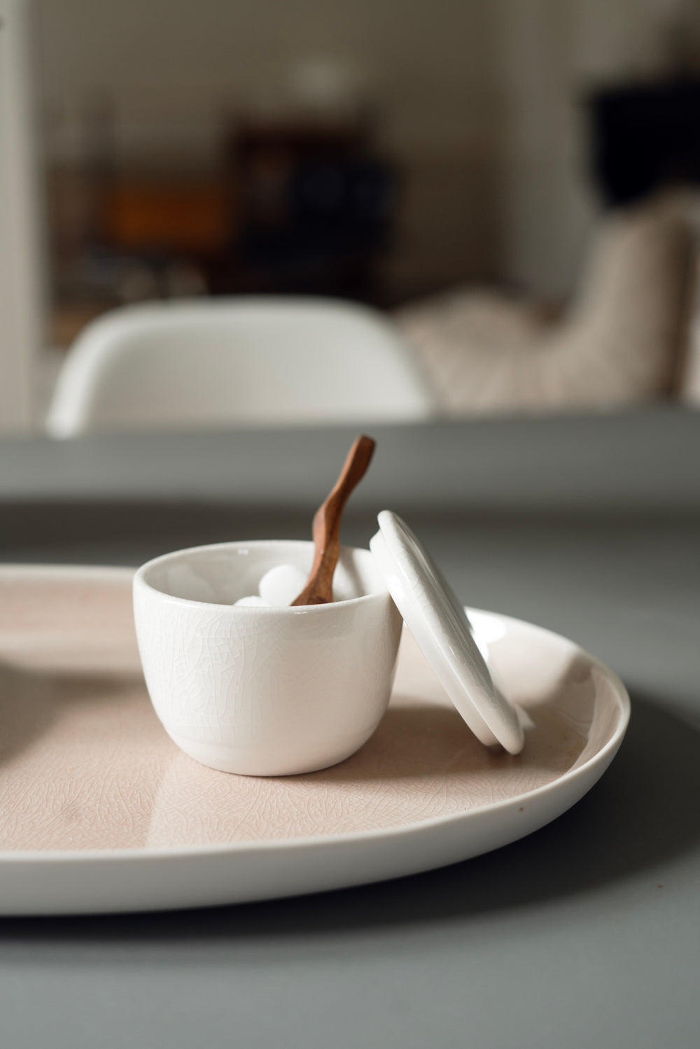 quartz sugar bowl