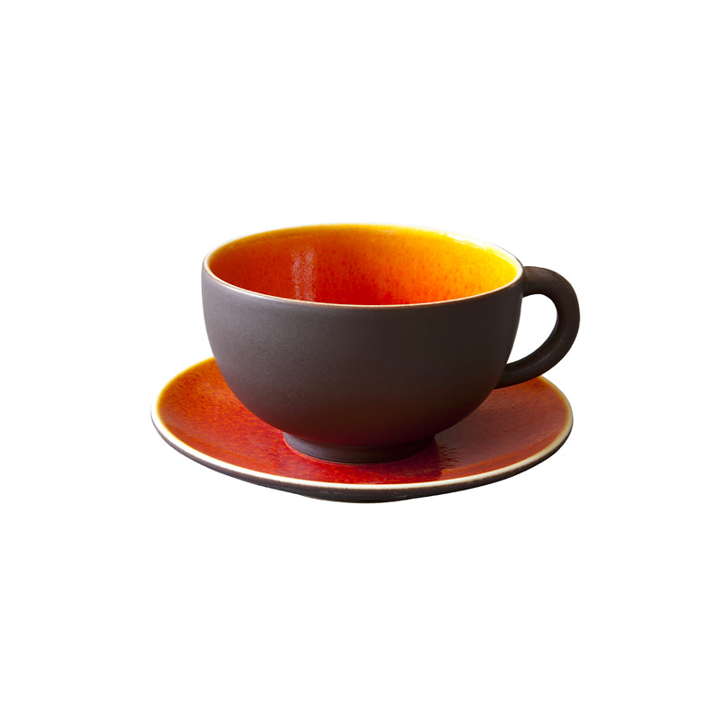 tasse & sous-tasse l orange