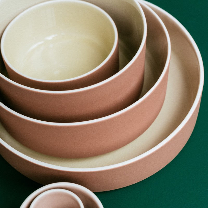 saladier écru terracotta