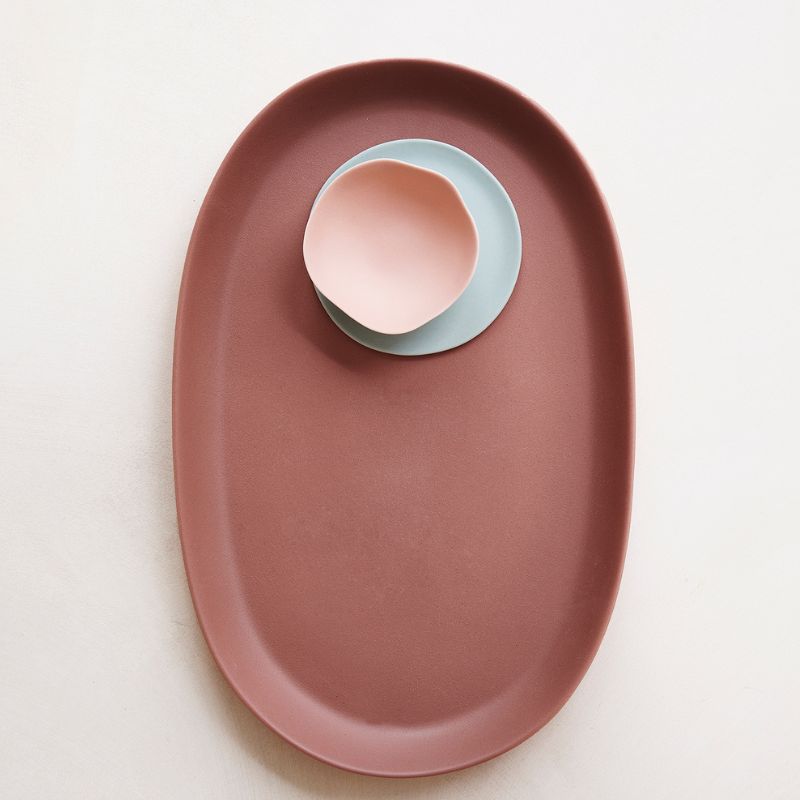 assiette à pain pavot bleu