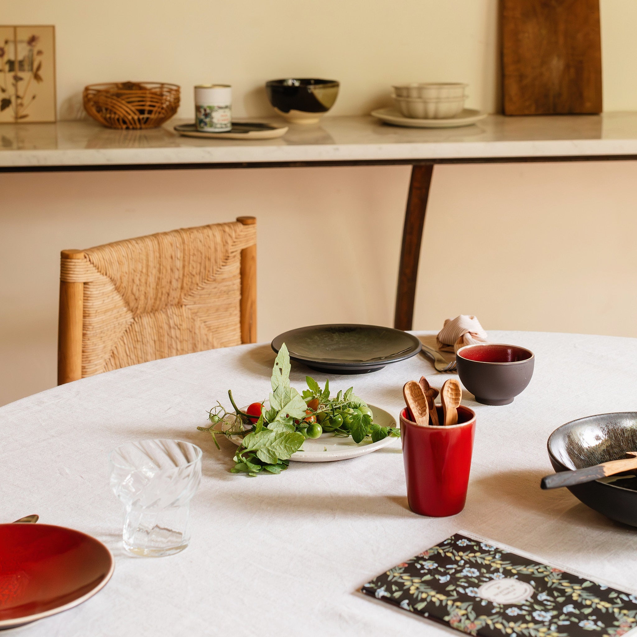 set de 6 assiettes plate samoa-Jars Céramistes