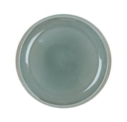 assiette plate gris oxyde