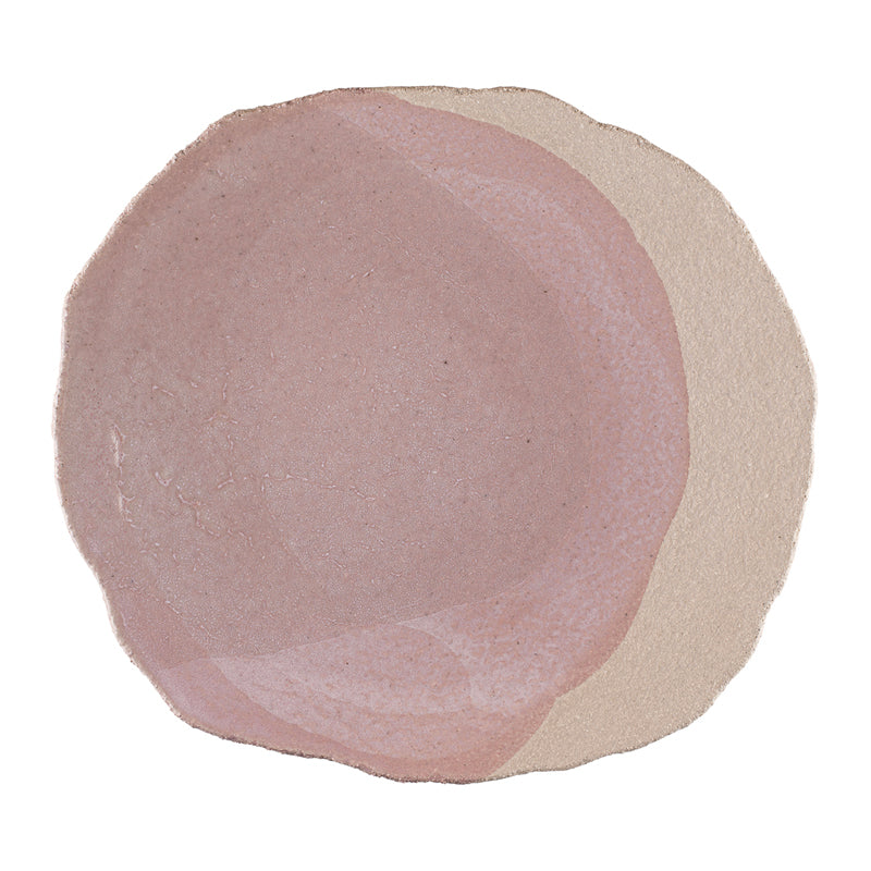 pink dinner plate