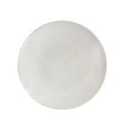 assiette plate ronde blanc
