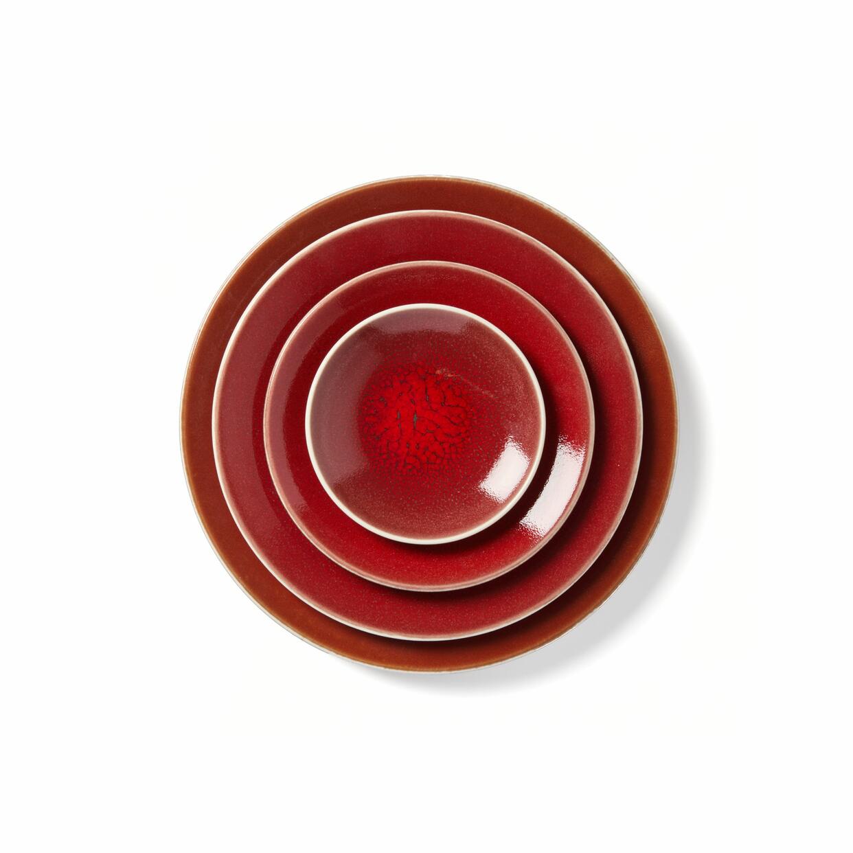 set de 6 assiettes plate cerise-Jars Céramistes