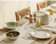 set de 4 assiettes plates quartz