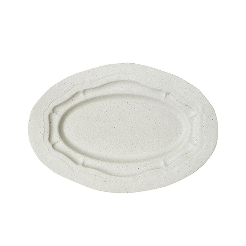 oval dish m sand matt