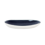 plat ovale bleu nuit