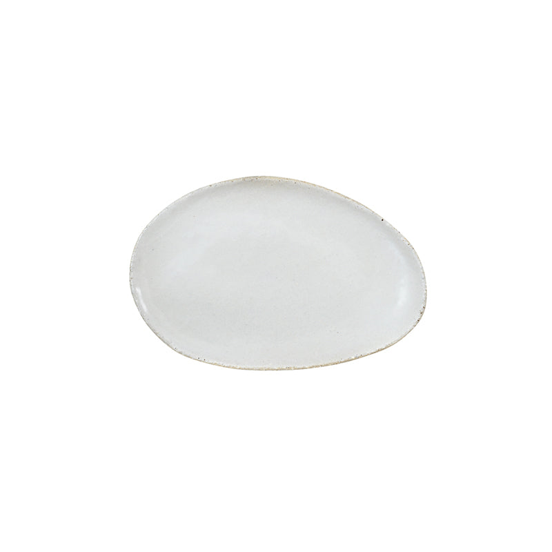 plat ovale s blanc