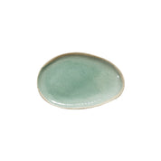 plat ovale s vert-Jars Céramistes