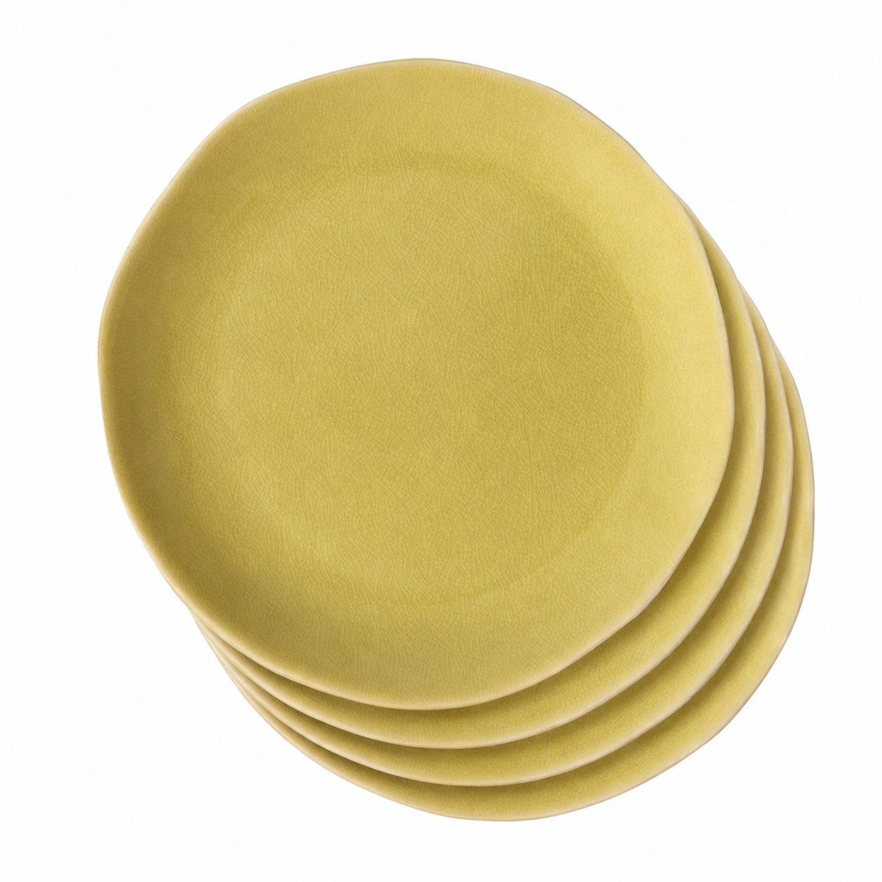 set de 4 assiettes plates genêt